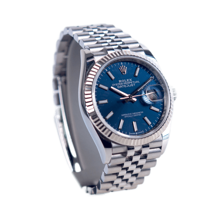 Rolex Datejust 36 in Edelstahl mit Weißgoldlünette. Automatikwerk