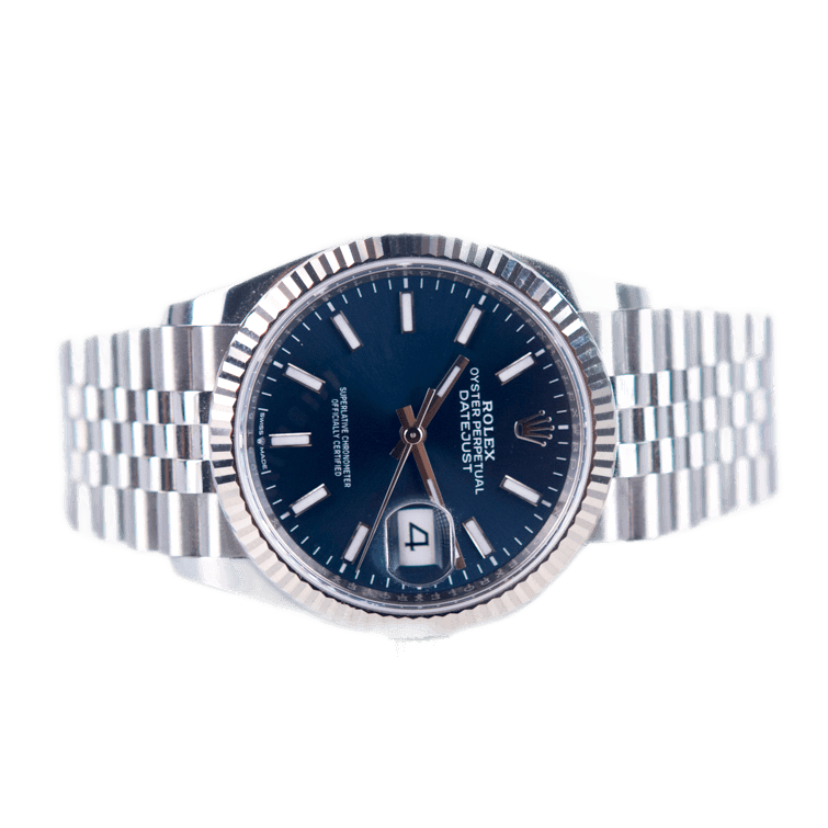 Rolex Datejust 36 in Edelstahl mit Weißgoldlünette. Automatikwerk