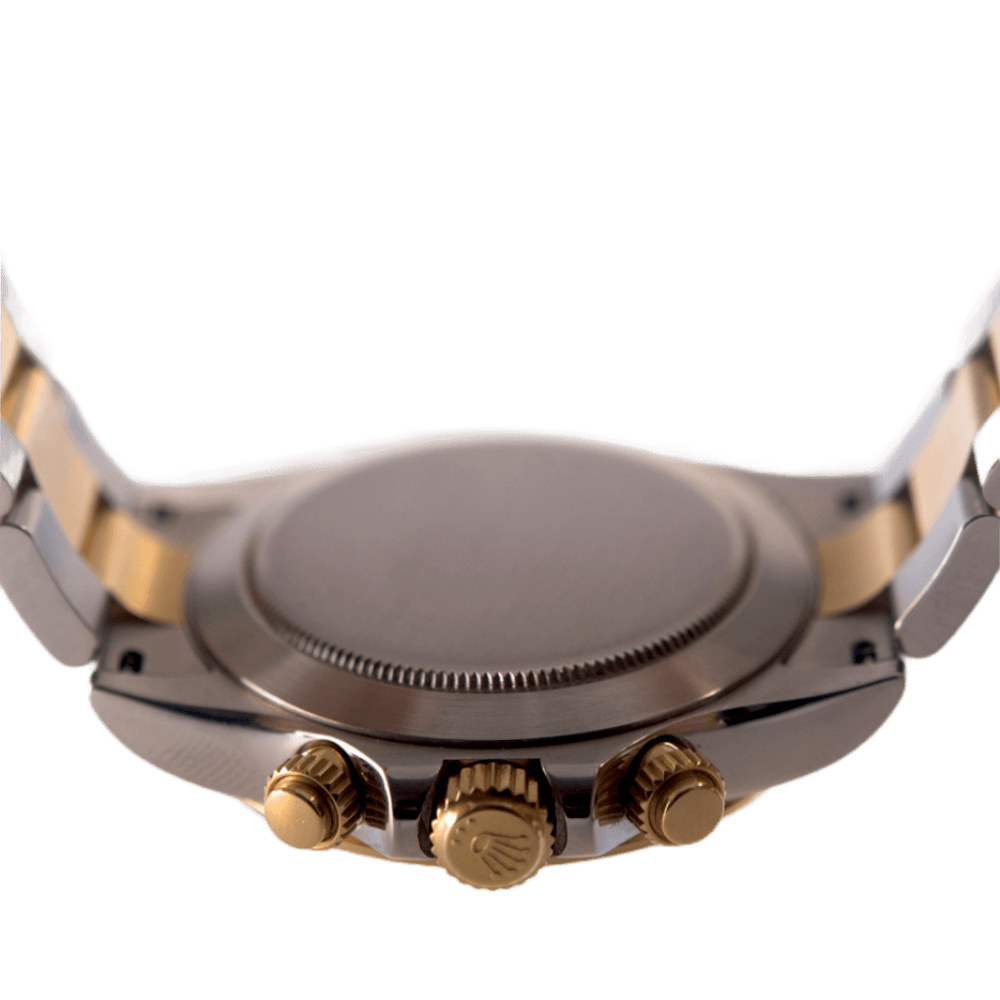 Rolex Oyster Perpetual Daytona Cosmograph in Edelstahl und Gold mit Automatikwerk.