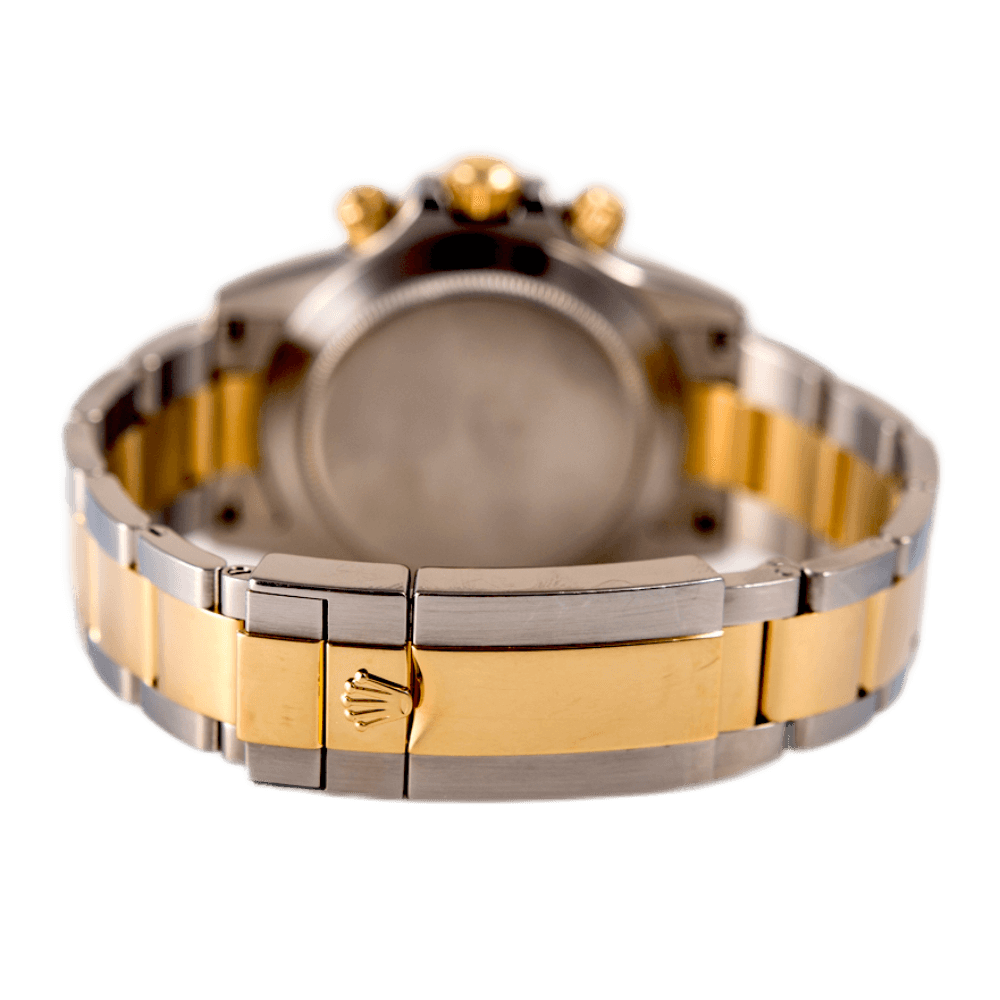 Rolex Oyster Perpetual Daytona Cosmograph in Edelstahl und Gold mit Automatikwerk.
