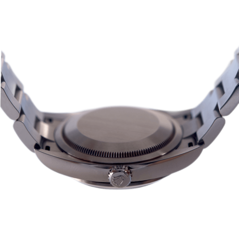 Rolex Explorer 1 Armbanduhr in Edelstahl mit Automatikwerk.