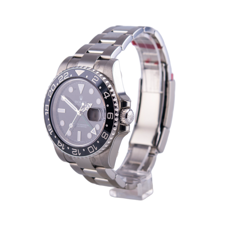 Rolex Oyster Perpetual GMT-Master 2 Herrenuhr
in Edelstahl mit Automatikwerk
