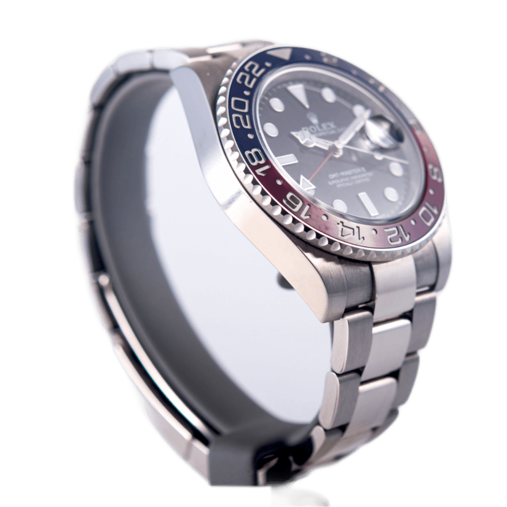 Rolex GMT-Master 2 Pepsi Herrenuhr in 750 Weißgold mit Automatikwerk