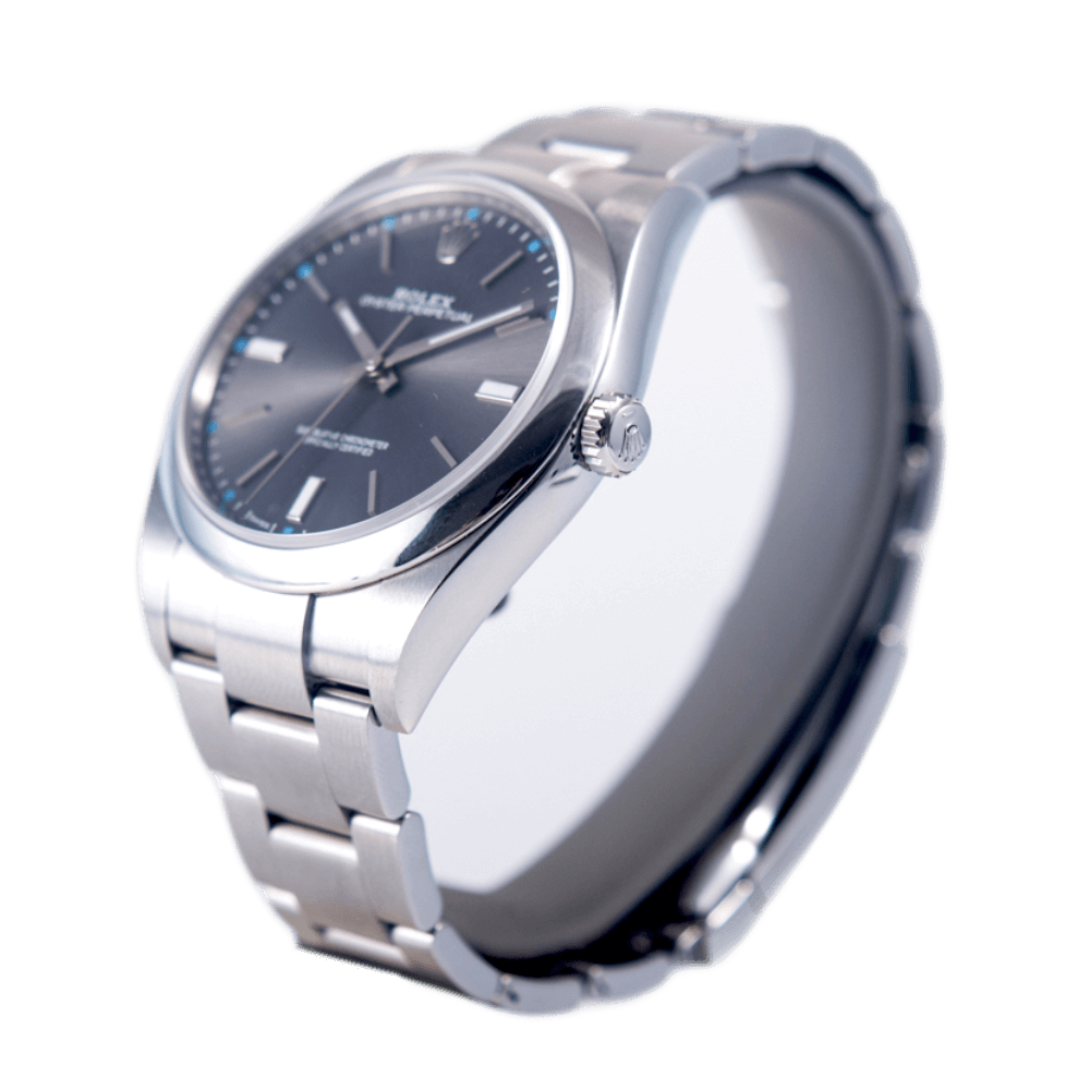 Rolex Oyster Perpetual 39 Armbanduhr in Edelstahl mit Automatikwerk