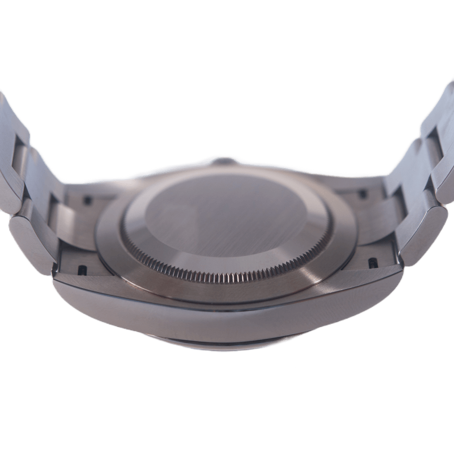 Rolex Oyster Perpetual 41 in Edelstahl mit Automatikwerk. Zifferblatt grün-ind