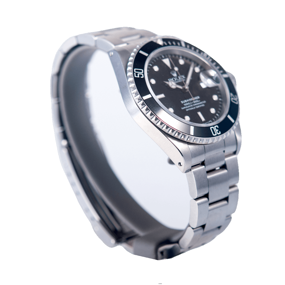 Rolex Submariner Date Herrenuhr in Edelstahl mit Automatikwerk.