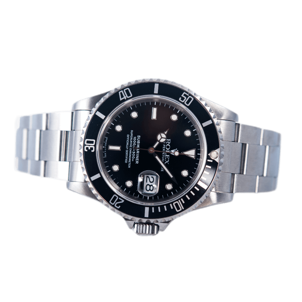 Rolex Submariner Date Herrenuhr in Edelstahl mit Automatikwerk.