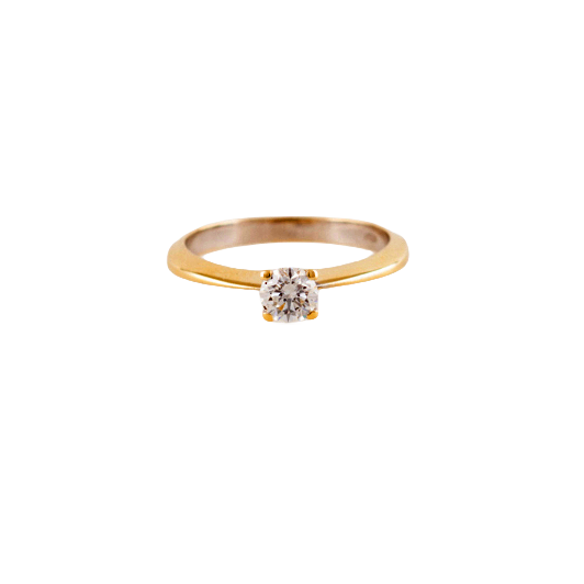 Solitär-Ring in 585 Gelbgold mit einem Brillant
ca. 0,35ct