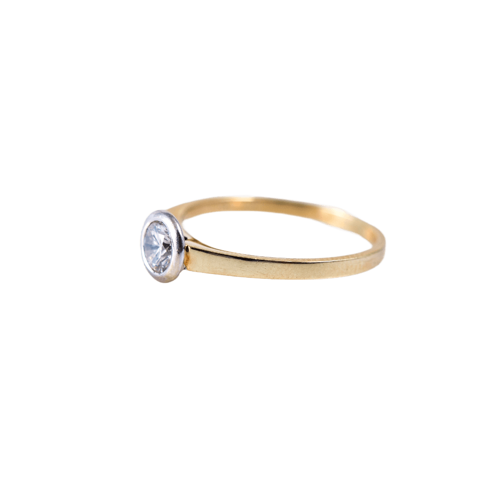 Solitär Ring 0,5 ct. 585 Gelbgold