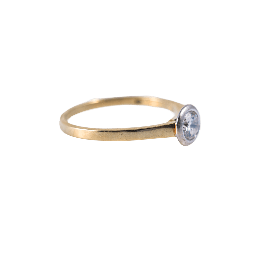 Solitär Ring 0,5 ct. 585 Gelbgold