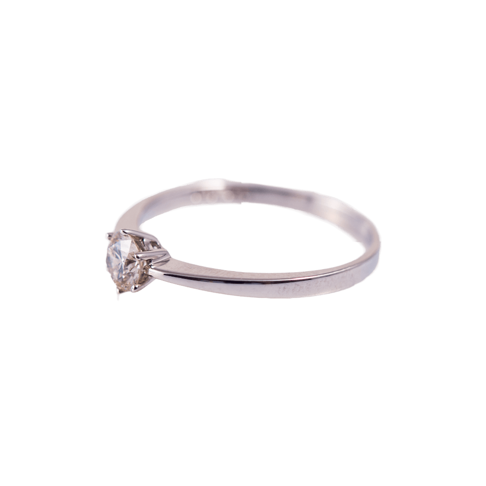 Solitär Ring 0,5 ct. 585 Weißgold