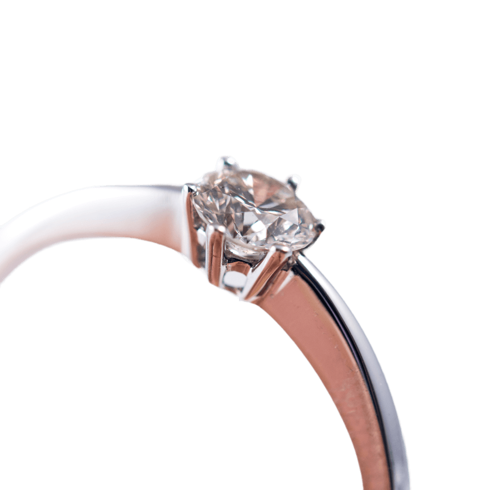 Solitär Ring 0,5 ct. 585 Weißgold