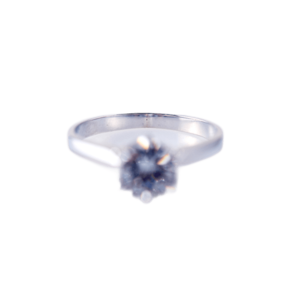 Solitär Ring in 750 Weißgold, Brillant 1,35ct River (D) / VVSI 1