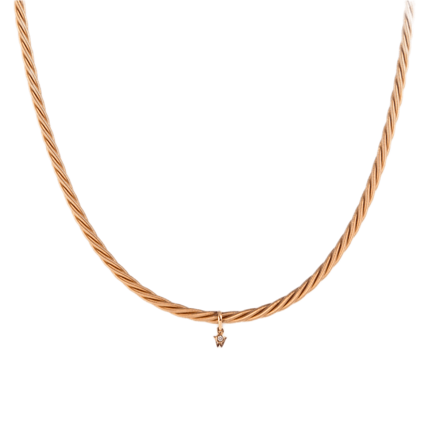 Wellendorff Comtesse Halsreif in 750 Gelbgold.