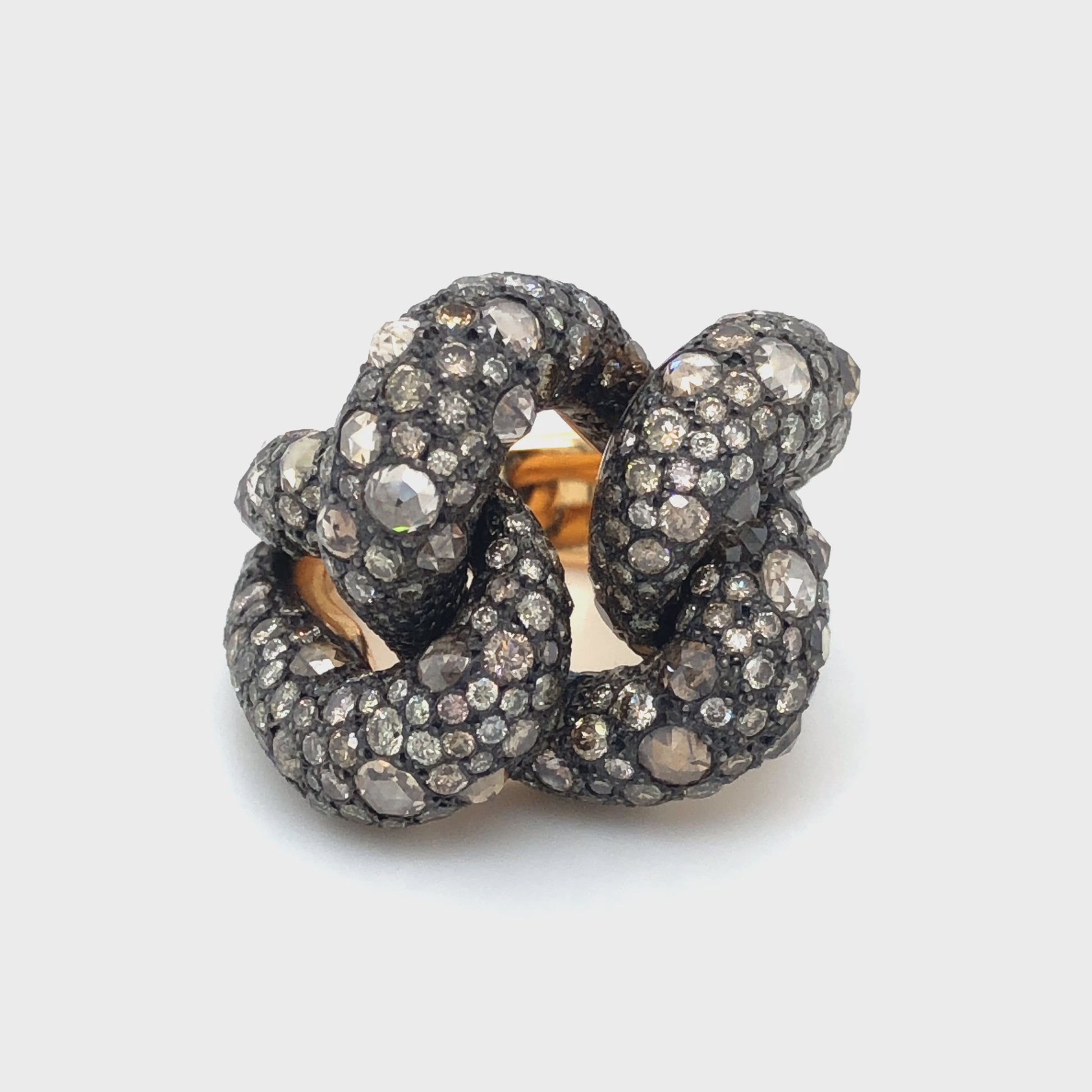 Pomellato Catene Ring mit Diamanten in 750 Roségold