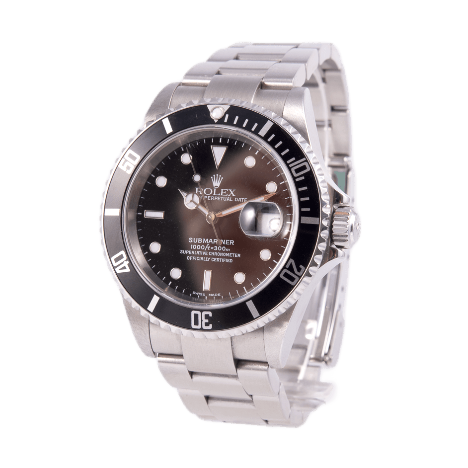 Rolex Submariner Herrenuhr in Edelstahl mit Automatikwerk.