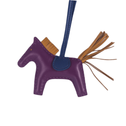 Hermès Taschenanhänger Rodeo PM in der Farbe Anemone