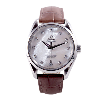 Omega Seamaster Aqua Terra Master Chronometer Armbanduhr in Edelstahl mit Automatikwerk