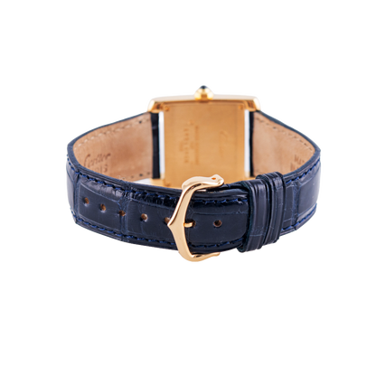 Cartier Tank Francaise Damenuhr
in 750 Gelbgold mit Quarzwerk.&nbsp;
Zifferblatt weiß-römisch.