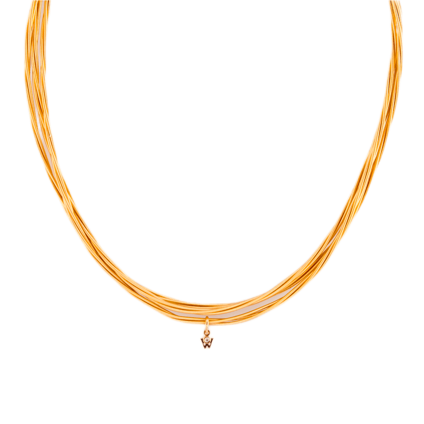 Wellendorff Collier Zartes Glück in 750 Gelbgold.