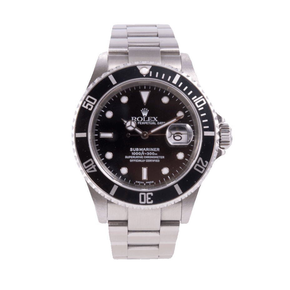 Rolex Submariner Herrenuhr in Edelstahl mit Automatikwerk.
