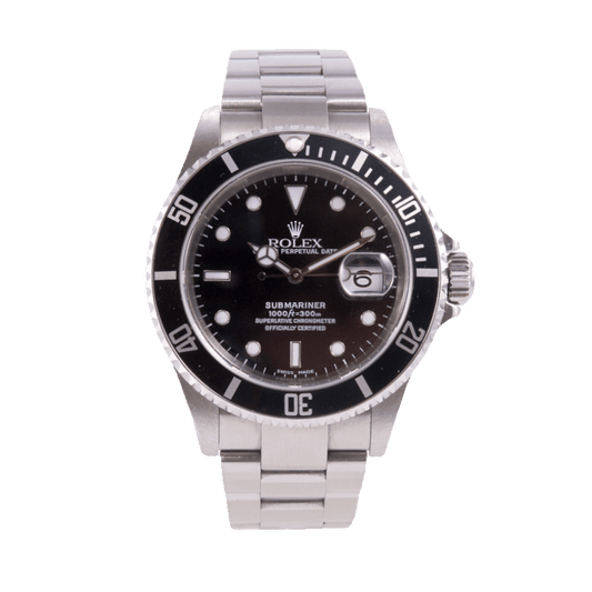 Rolex Submariner Herrenuhr in Edelstahl mit Automatikwerk.