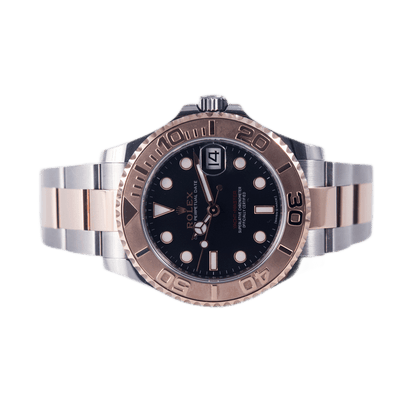 Rolex Yacht-Master 37 Armbanduhr in Edelstahl und Roségold