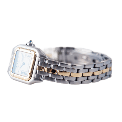 Cartier Panthère Damenuhr in Edelstahl/Gold mit Quarz-Werk.