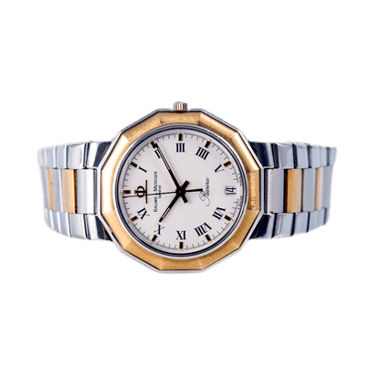 Baume & Mercier Riviera Armbanduhr in Edelstahl und Gold mit Quarzwerk