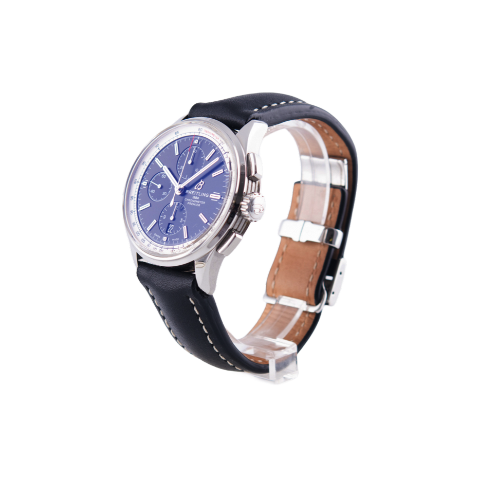 Breitling Premier Chronograph Armbanduhr
in Edelstahl mit Automatikwerk