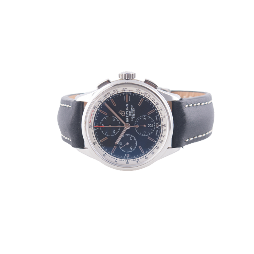 Breitling Premier Chronograph Armbanduhr
in Edelstahl mit Automatikwerk
