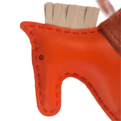 Hermès Taschenanhänger Rodeo PM in der Farbe Poppy Orange