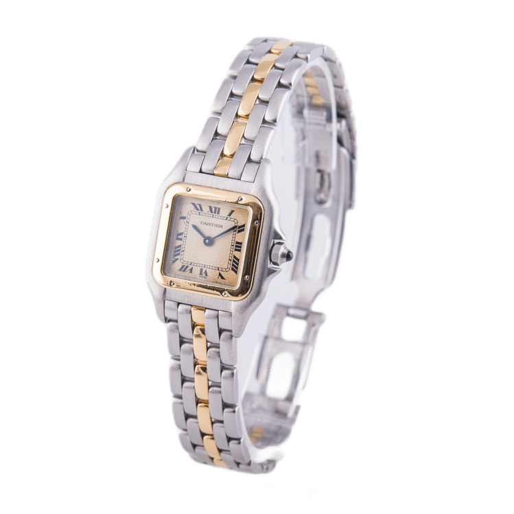 Cartier Panthère Lady Damenuhr in
Edelstahl und Gold 