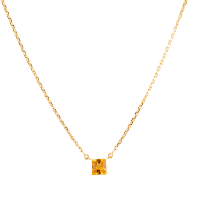 Cartier Collier in 750 Gelbgold mit Citrin