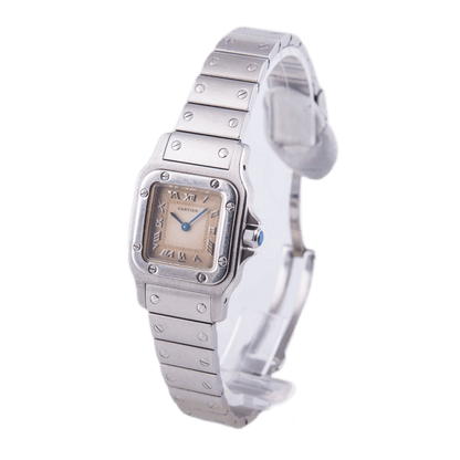 Cartier Santos Galbée Damenuhr
in Edelstahl mit Quarzwerk