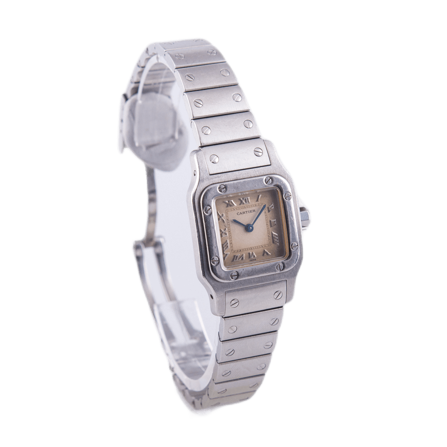 Cartier Santos Galbée Damenuhr
in Edelstahl mit Quarzwerk