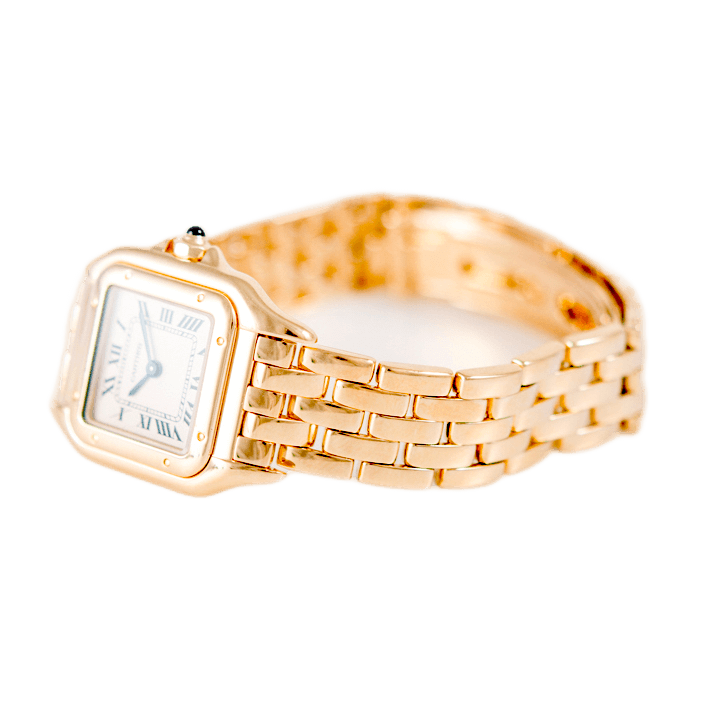 Cartier Panthère Armbanduhr in 750 Gelbgold mit Quarzwerk.