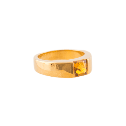 Cartier Ring in 750 Gelbgold mit einem Citrin