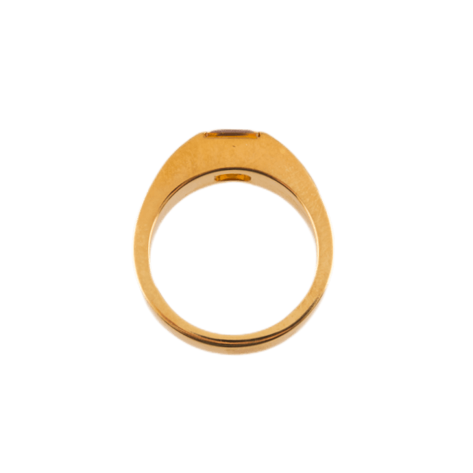 Cartier Ring in 750 Gelbgold mit einem Citrin