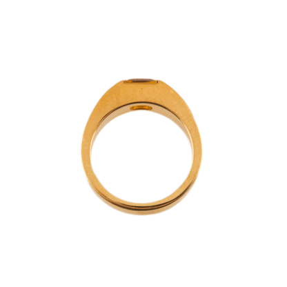 Cartier Ring in 750 Gelbgold mit einem Citrin