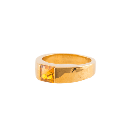 Cartier Ring in 750 Gelbgold mit einem Citrin