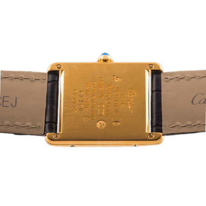 Cartier Tank Vermeil Armbanduhr mit Quarzwerk