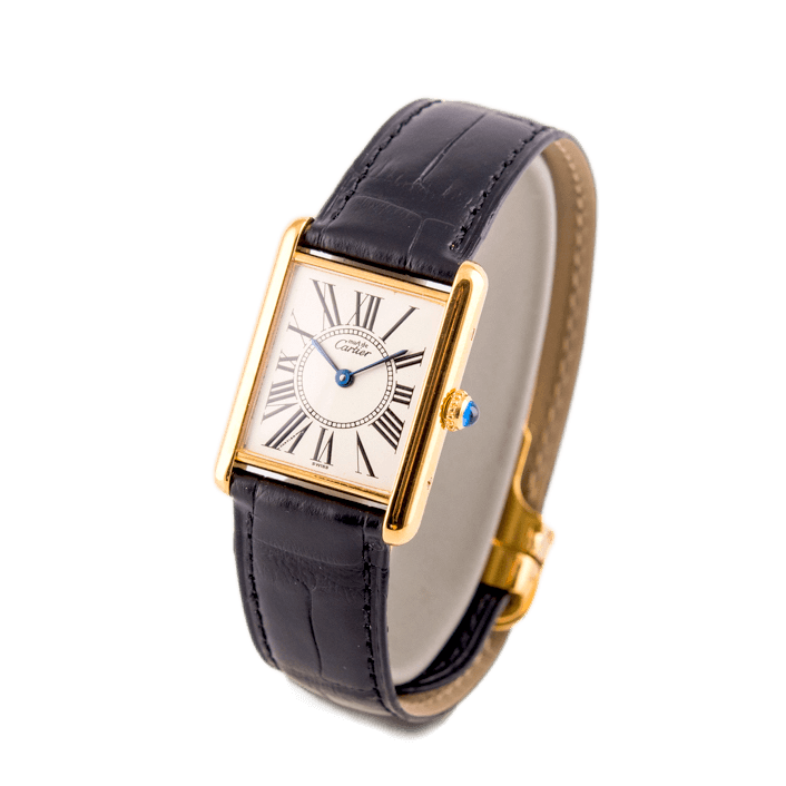 Cartier Tank Vermeil Armbanduhr mit Quarzwerk