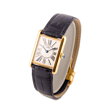 Cartier Tank Vermeil Armbanduhr mit Quarzwerk