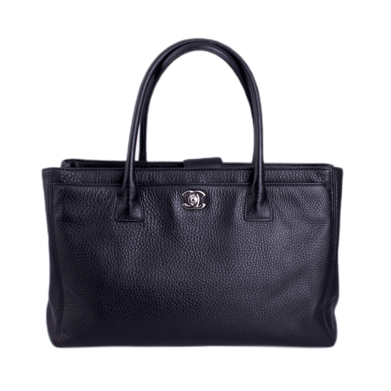 Chanel Handtasche "Executive", Leder in der Farbe Schwarz, Hardware Silber-Ton,