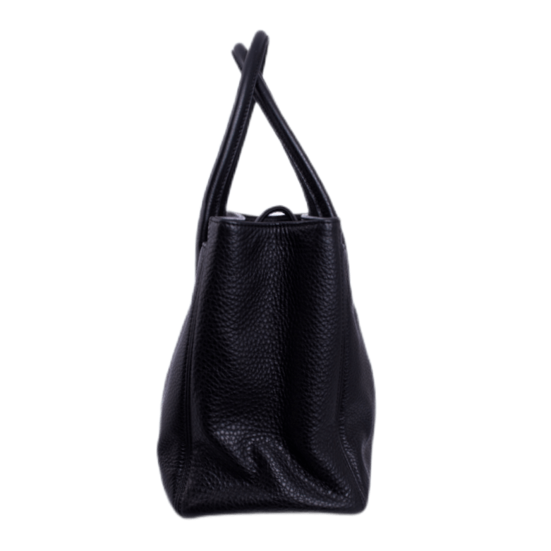 Chanel Handtasche "Executive", Leder in der Farbe Schwarz, Hardware Silber-Ton,