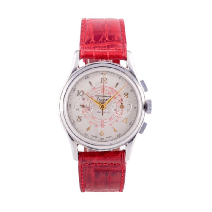Evilard Suisse Vintage Chronograph Armbanduhr in Edelstahl,&nbsp;
ca. 1960er Jahre