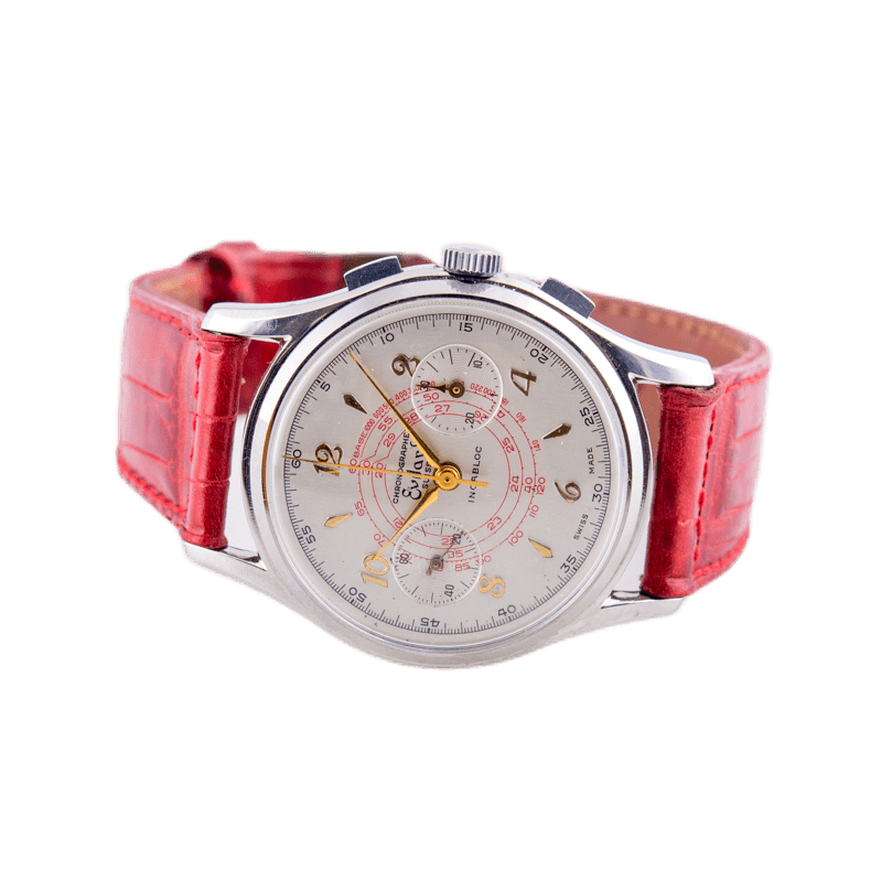 Evilard Suisse Vintage Chronograph Armbanduhr in Edelstahl,&nbsp;
ca. 1960er Jahre