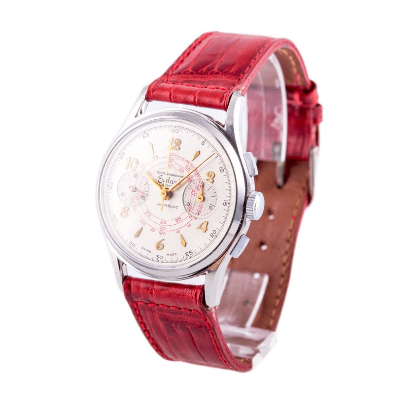 Evilard Suisse Vintage Chronograph Armbanduhr in Edelstahl,&nbsp;
ca. 1960er Jahre