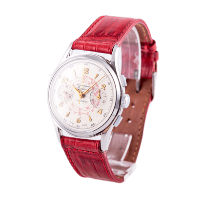 Evilard Suisse Vintage Chronograph Armbanduhr in Edelstahl,&nbsp;
ca. 1960er Jahre